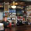 Denise working the front bar