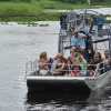 Ride boat returning to the dock